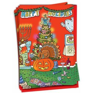 NOBLE Christmas Greeting Cards NobleWorks 12 Funny Christmas Greeting Cards With